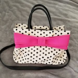 NWOT Betsey Johnson Poka Dot Purse